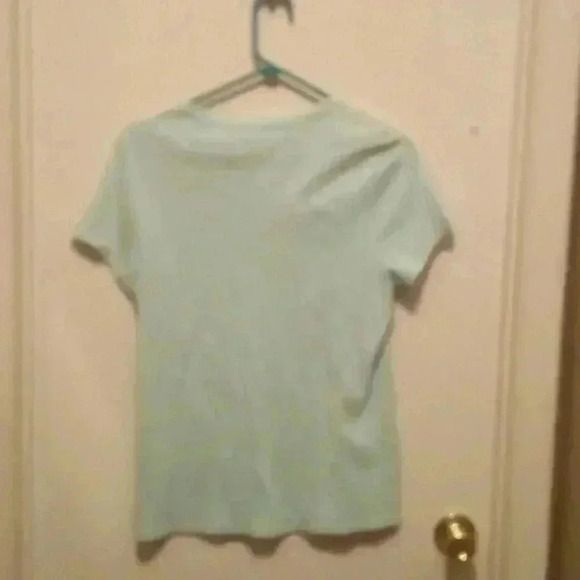 GUC - Faded Glory Lt Mint Green Short Sleeve T-Shirt - XL (16-18) - Picture 4 of 5